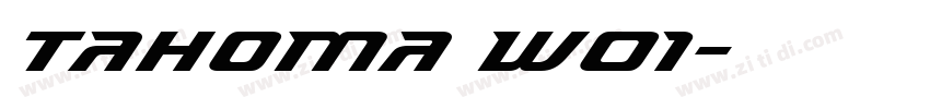 Tahoma W01字体转换
